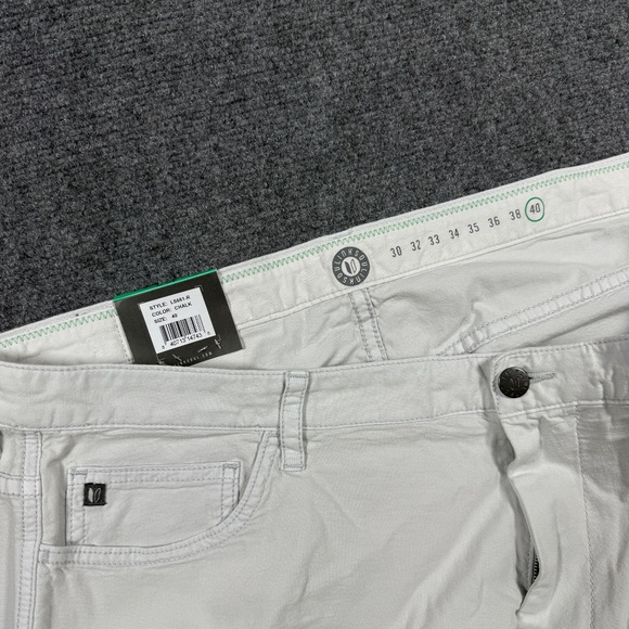 NWT Linksoul Bamboo Cotton Stretch Straight Pants in Chalk Light Blue Size 40x32 - Picture 4 of 11